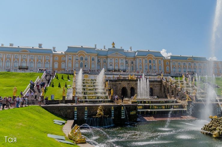 Фото с экскурсии в Петергоф