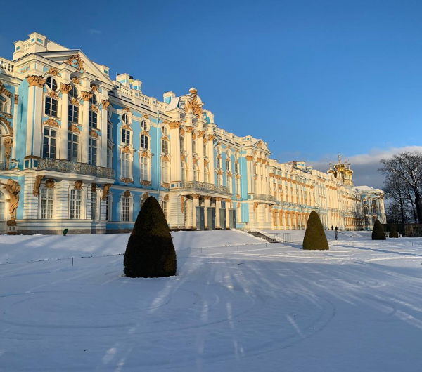 Экскурсия загородная в Царское Село.  Екатерининский дворец, парк