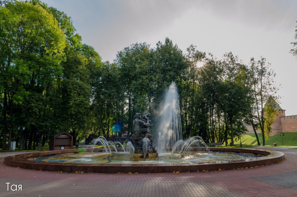 Фонтан Садко в Великом Новгороде