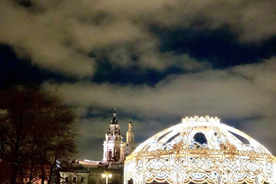 Красочное Рождество в Москве. (Автобусом из Великого Новгорода)